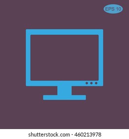 Vector desktop computer icon