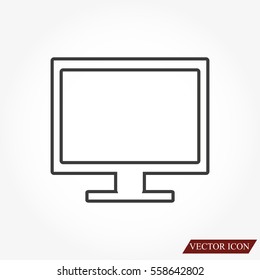 Vector desktop computer icon