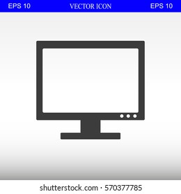 Vector desktop computer icon