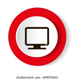 Vector Desktop Computer Icon