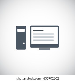 Vector Desktop Computer Icon