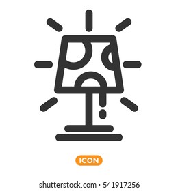 Vector Desktop Lamp Icon