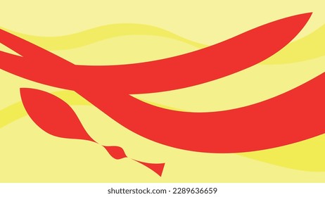 Vector desktop wallpaper in yellow and red with varying degrees of transparency. Red arrows. Area overlap. Background, wallpaper, flyer, presentation, newsletters.