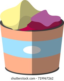 Vector dessert in a cup