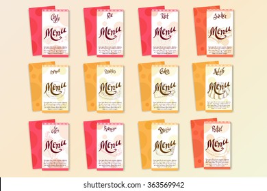 Vector desserts elements in hand drawn style. Delicious food. Art illustration.  Sweet pastry for your design in cafe menu, posters, brochures