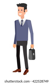 Vector detailed characters men, business men. Character Business man illustration, business people lifestyle isolated on white background