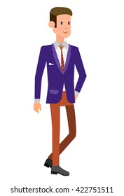 Vector detailed characters men, business men