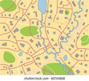 vector detailed city map