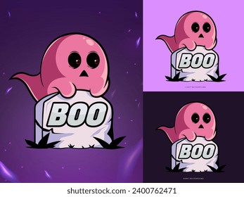 vector detailed ghost gaming logo, esports logo