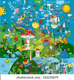 Vector detailed illustration