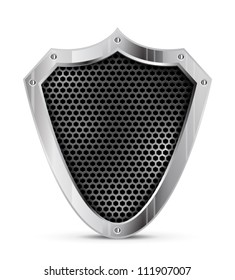 Vector detailed metal shield