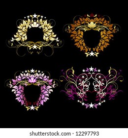 Vector detailed ornate elements
