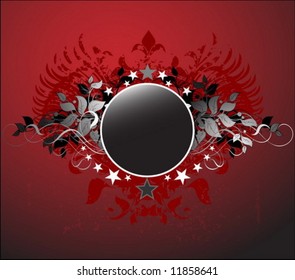 Vector detailed shield background