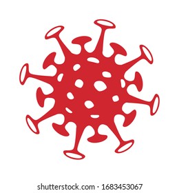 Vector de un icono de virus detallado.Coronavirus covid-19.
