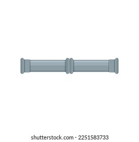 Vektorgrafik-Software-Pipes-System im flachen Stil. Sammlung von Wasserrohren, Plastikrohrleitungen, Filtern, Gasventilen, Armaturen, Klempner, Wasserhahn, Abwasser. Bau- und Industrietechnologie. EPS10
