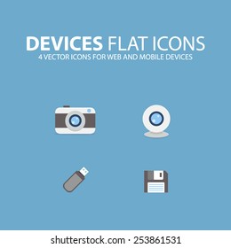 Vector Devices Flat Icons