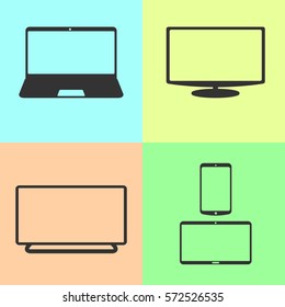 Vector devices icons