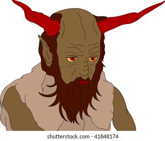 vector - devil isolated on background