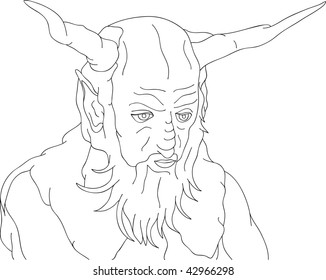 vector - devil isolated on background