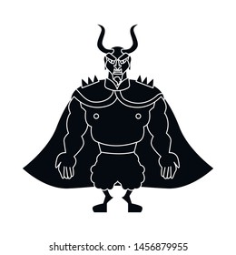 Vector of devil man icon design. Devil and satan vector icon for stock.