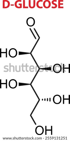Vector Of D-Glucose Chemical Structure