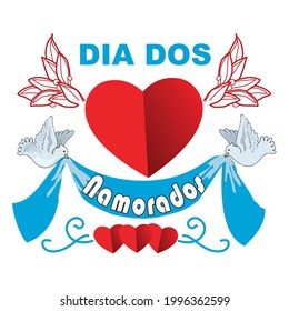 Vector Dia dos Namorados illustration
