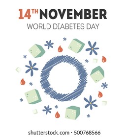 vector diabetes day illustration