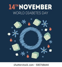 vector diabetes day illustration