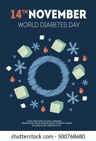 vector diabetes day illustration