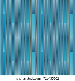 Vector diagonal halftone stripes seamless pattern, slanted parallel lines. Geometric blue texture with gradient transition effect. Abstract modern repeat background. Creative graphic design. Eps-10