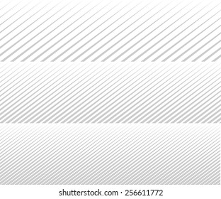 Vector Diagonal Lines. Gradient. Background For Brochure. Grey Unusual Texture. Line Rhythm.