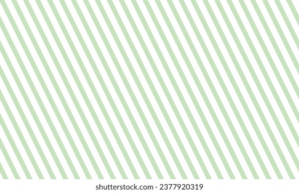 Vector diagonal striped pattern green and white seamless background.