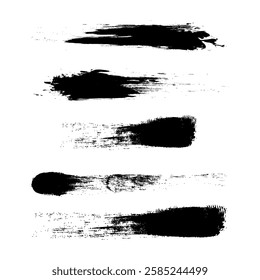 Vector diagonal strokes. Grunge design elements. Brushes.
