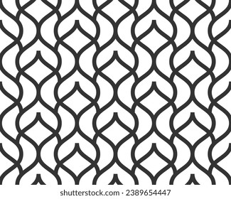 Vector diagonal waves seamless texture. modern creative background. Vector illustration