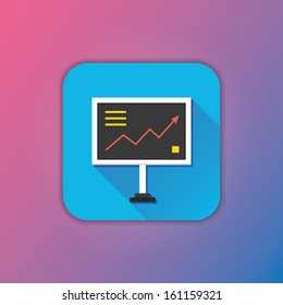 Vector Diagram Board Icon