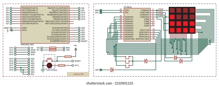 Vector Diagram Of An Electronic Device On The Arduino Uno.
Connecting External Devices To The Arduino Board. Electronic Circuit Board.