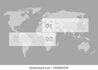 Infografik-Prozess für Vektorgrafik auf 2 Teilen, Optionen oder Prozessen. Zeitlinie für Vorlage für Diagramm, Diagramm, Darstellung und Diagramm. Zwei Stufen Glas quadratische Säge für Business, Flow-Konzept