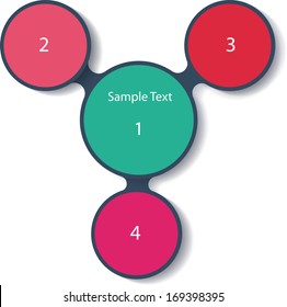 vector diagram infographics for presentations. business, marketing template chart and graphic. metaball identity branding backdrop. ui business concept