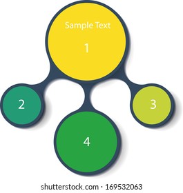 vector diagram infographics for presentations. business, marketing template chart and graphic. metaball identity branding backdrop. ui business concept