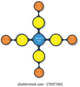 vector diagram infographics for presentations. business, marketing template chart and graphic. metaball identity branding backdrop. ui business concept