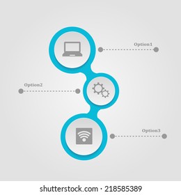 Vector diagram on grey background, infographic design