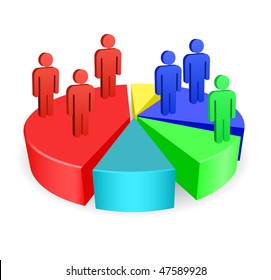 vector diagram with person symbol