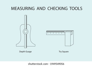 vector diagram to show the diagrams of depth gauge, try square