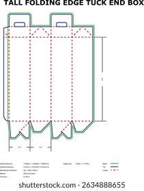 Diagrama vetorial de um modelo de design de corte de corte de ponta de rebordo dobrável alto