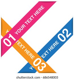 Vector diagram template for infographics. Diagrams for business presentations.