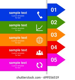 Vector diagram template for infographics. Diagrams for business presentations.