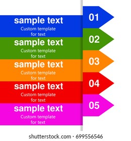 Vector diagram template for infographics. Diagrams for business presentations.