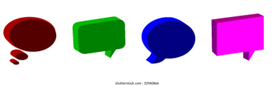 vector dialog bubbles vector