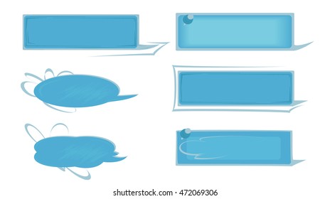 vector dialog clouds (rectangular and oval). To dialogue on the site or customer reviews