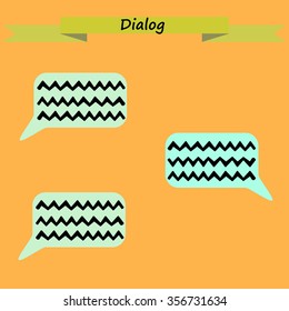 Vector dialogue illustration